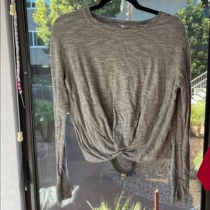 Grey Athleta long sleeve top